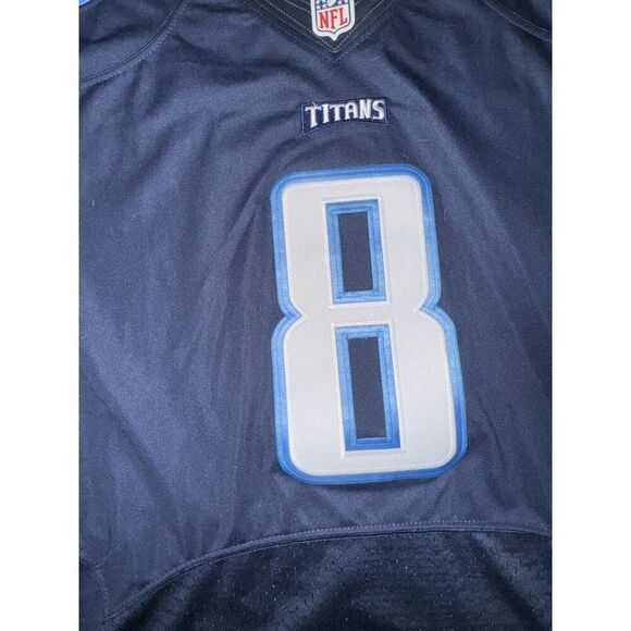 Nike NFL Blue Titans Marcus Mariota #8 Jersey. Size 44. PRE-OWNED. Great Cond. - Picture 3 of 10